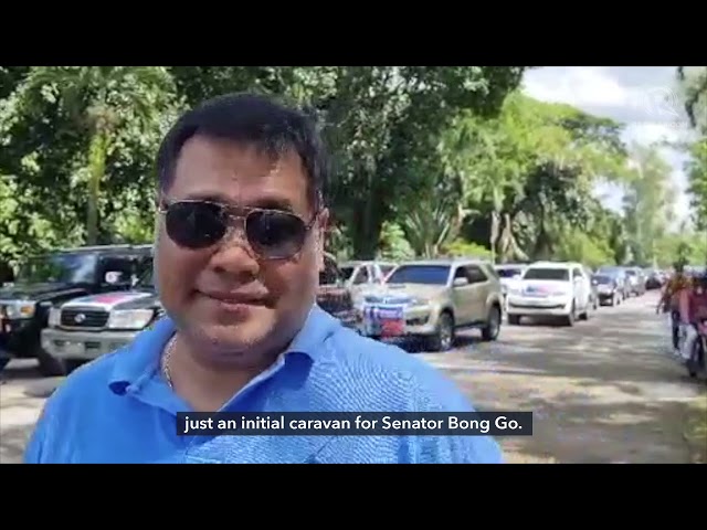 Supporters of PDP-Laban VP bet Bong Go stage 500-vehicle caravan in Negros Occidental