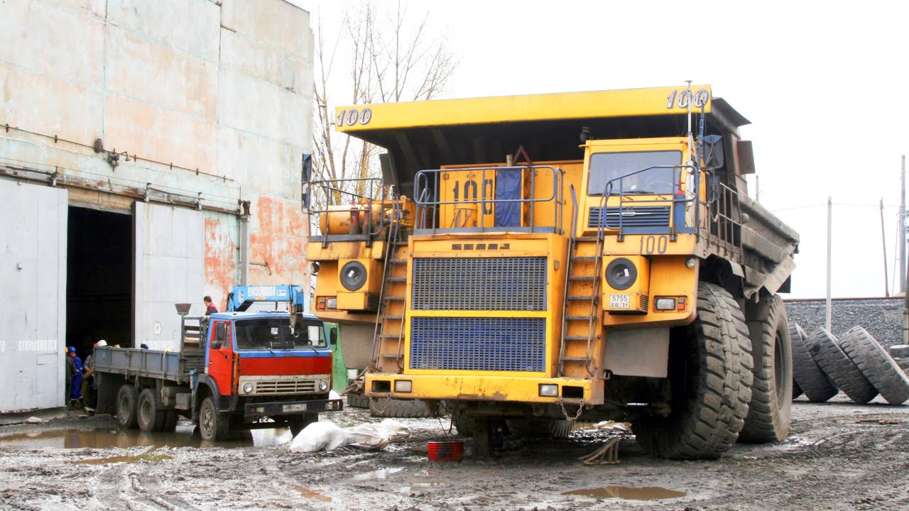 Сколько атмосфер в колесе Белаза