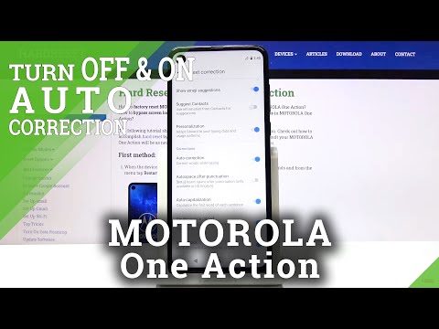 How to Enable Auto Correction on Motorola One Action - Improve Spelling