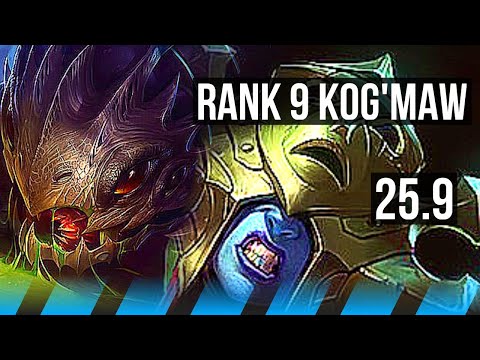 KOG'MAW vs LISSANDRA (MID) | 6/0/6, Rank 9 Kog'Maw, Dominating | VN Challenger | 25.9
