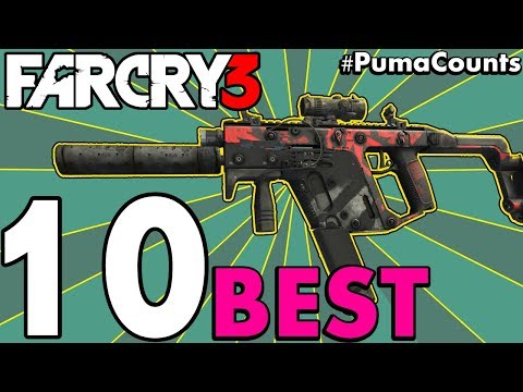 Top 10 Best Guns and Weapons to Carry for your Far Cry 3 Loadouts #PumaCounts