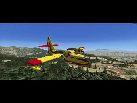 Cl 215 fire airplanes cockpit view  fsx