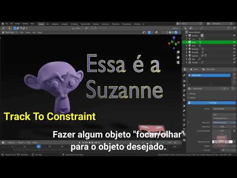 Dica rápida: Track Constraint - BLENDER 2.8