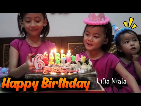Selamat ulang tahun Niala ke 6 - Happy Birthday Niala 6th Surprise Cake Birthday @lifiatubehd
