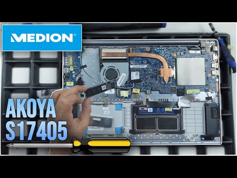 Medion Akoya S17405 von innen - RAM, SSD, Akku, Lüfter wechseln