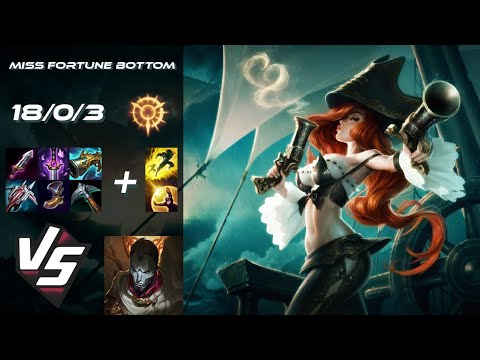 BOTTOM Miss Fortune vs Jhin - EU Grandmaster Patch 14.24