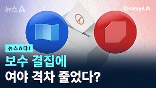 [뉴스A다!] 보수 결집에 여야 격차 줄었다? / 채널A / 뉴스A
