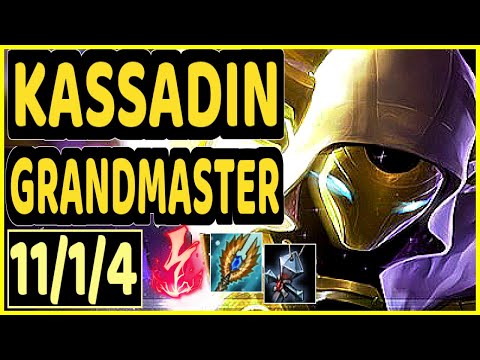 DAWIDSONEK (KASSADIN) - 11/1/4 KDA GAMEPLAY - EUW Ranked GRANDMASTER