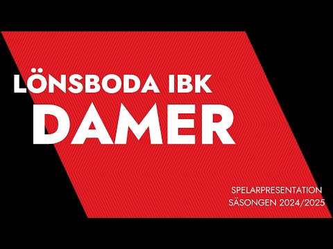 Lönsboda Innebandy - Damer D2 Spelarpresentation 2024-2025