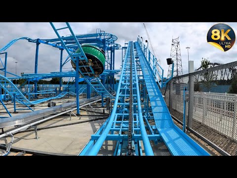 On-ride point of view of Barrels O' Fun