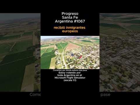 Progreso, Santa Fedesde el Microsoft Flight Simulator #progreso #santafe #msfs #argentina
