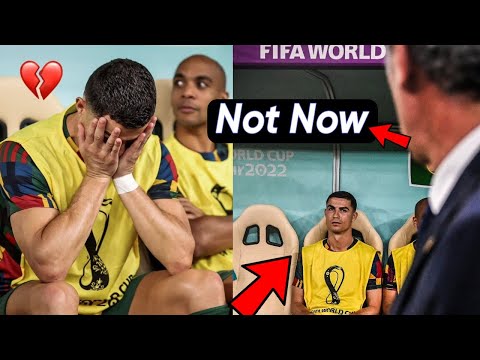 Christiano Ronaldo on The Bench REACTION to Fernando Santos