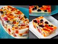 Broken Glass Jelly Pudding Easy No Bake Jelly Dessert Milk Jelly Pudding Dessert N Oven
