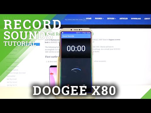 How to Record Your Voice on DOOGEE X80 – Recording Sound