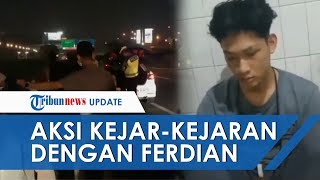 Aksi Kejar-kejaran Ferdian Paleka dan Polisi di Tol Tangerang-Merak KM21 sampai KM19