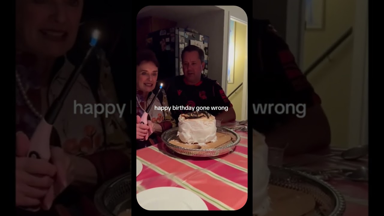 이 생일 파티는 말 그대로 불타올랐습니다