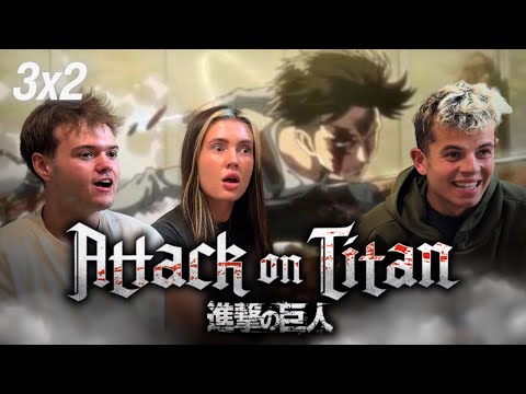 GET OVER HERE!!! I Attack on Titan 3x2 Reaction | First Time Anime Watchers
