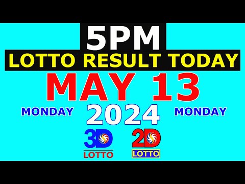 Lotto Result Today 5pm May 13 2024 (PCSO)