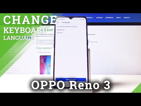 How to Change Keyboard Language in OPPO Reno 3 – Update Dictionary
