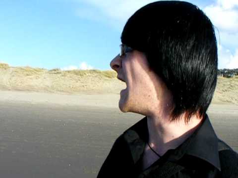 Mikei and Bethan on the Beach in Harlech