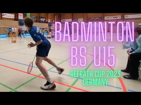 Badminton Refrath Cup BS U15 Aapo Puhakka vs. Calvin Pascher (GER)