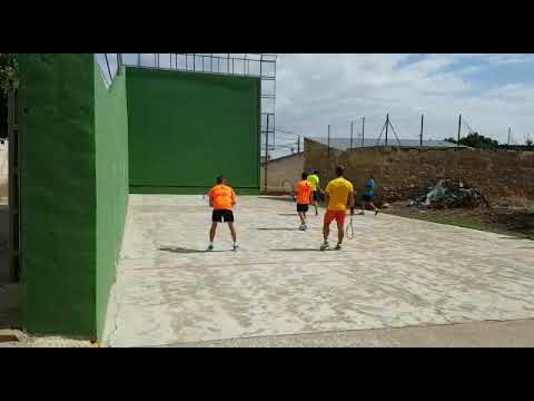 Frontenis 1a fase open de Ambel Dani bombero y Asier vs Iván Coro y David Rdguez