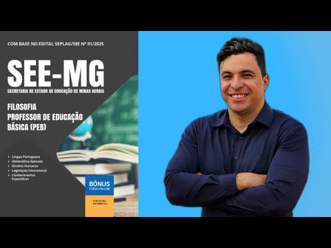 Apostila Concurso SEE-MG em PDF - Filosofia - Professor de Educação Básica (PEB) 2025
