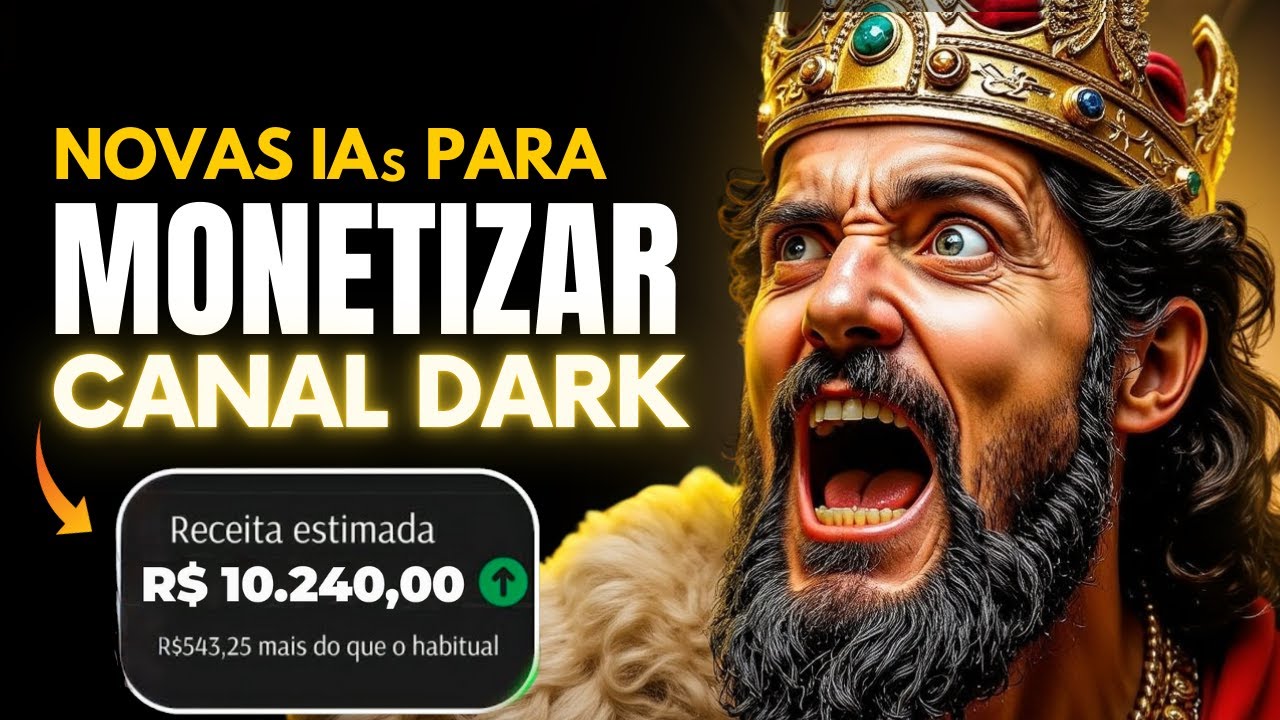 😱 NOVAS IAs para CRIAR e MONETIZAR CANAL DARK (IMPERDÍVEL)