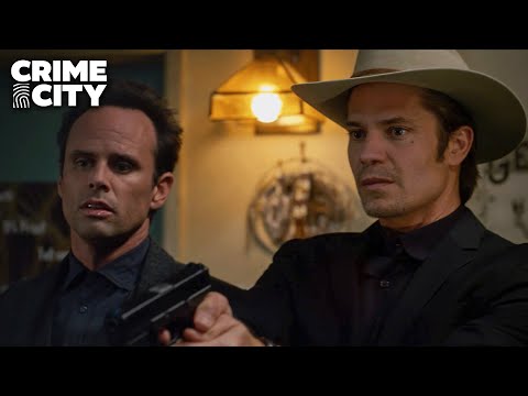 Raylan Shoots a Fake Cop | Justified (Timothy Olyphant)