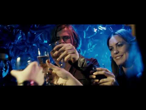 Trailer collage — Hunt’s champagne spray, Lauda’s visor down, rain at Fuji; cues and cuts in lockstep