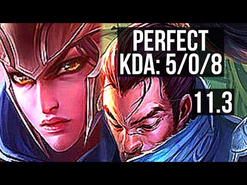 QUINN vs YASUO (TOP) | 5/0/8, 900+ games, 1.2M mastery, Rank 11 Quinn | EUW Grandmaster | v11.3