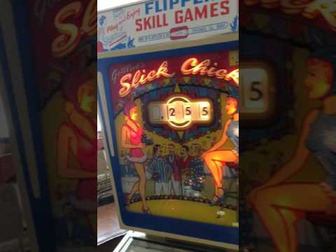 1963 Gottlieb Slick Chick Pinball machine March 2017