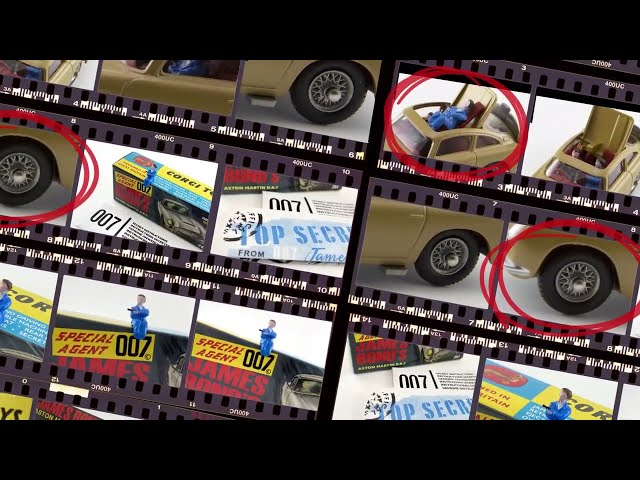 Vídeo relacionado con Corgi RT26101S James Bond Aston Martin DB5, modelo a escala Diecast plateado