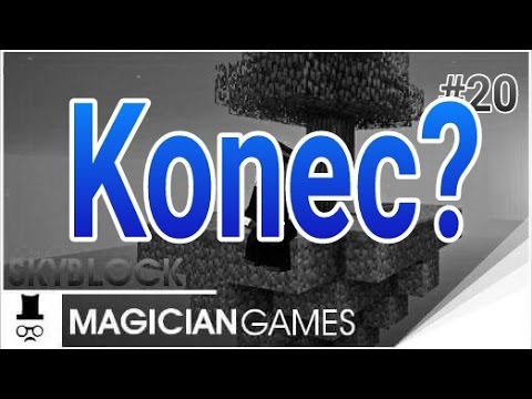 Magician -  Minecraft PE Skyblock #21 |  The end?  + SAVE |  Magician |  CZ/SK