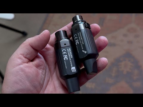 Wireless XLR Transmitter Receiver, UHF Wireless Microphone Audio System for Dynamic Mics PA Mixer