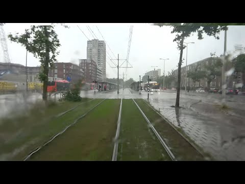 Zuidwoldepad - Brouwersgracht | Den Haag | regen | HTM RandstadRail 4 | RegioCitadis 4060 | 2021