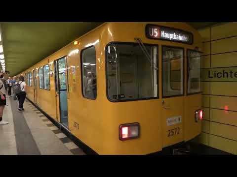 U-Bahnverkehr in Berlin Lichtenberg.