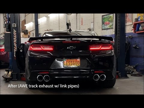 CAMARO ZL1 (AWE TUNING TRACK CATBACK EXHAUST) INSTALL