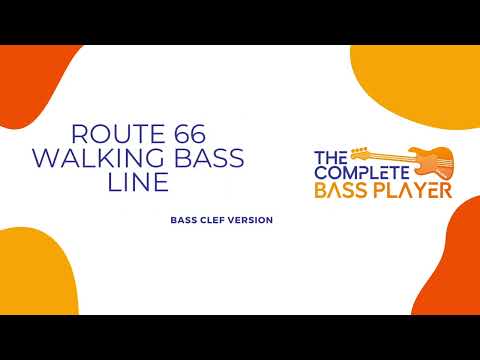 Learn Route 66 Walking Bass | Bass Clef