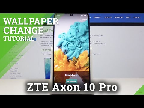 How to Change Wallpaper in ZTE Axon 10 Pro – Desktop Update / Change Wallpaper