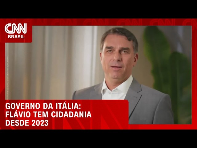 Flávio tem cidadania italiana desde 2023, diz governo local | CNN 360°