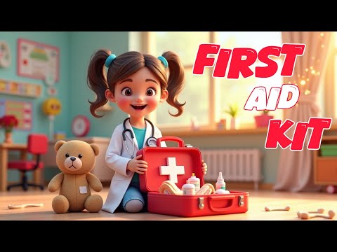 What’s in a First Aid Kit? | First Aid Vocabulary for Toddlers | Kids learning