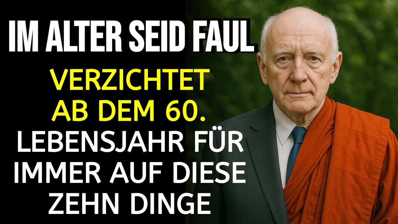 Im Alter Seid Faul! Je fauler ihr in diesen zehn Dingen seid, desto glücklicher werdet ihr sein