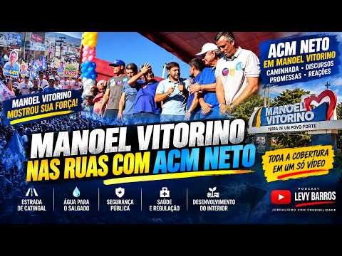 ACM Neto reúne aliados e apoiadores em caminhada em Manoel Vitorino e promete obras