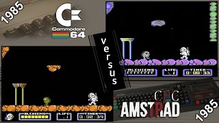 Commodore 64 vs. Amstrad CPC - 8 games from 1985