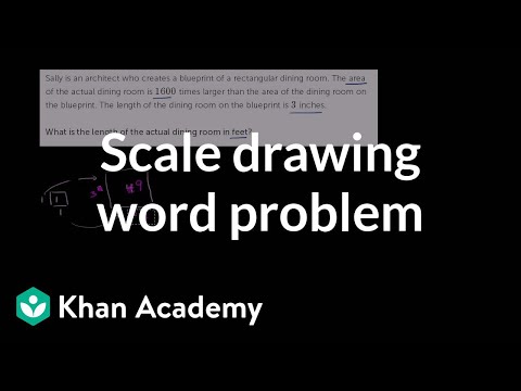 Solve a scale drawing word problem | Geometry | 7th grade | Khan Academy