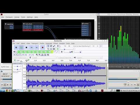 use CARLA-RACK LV2 plugin to load AUDACITY & KEEP all Audacity JACK AUDIO CONNECTIONS from dropping
