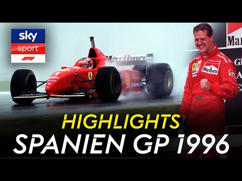 Schumachers Meisterwerk im Regen! 🌧️🏁 | Barcelona 1996 - Spanien GP