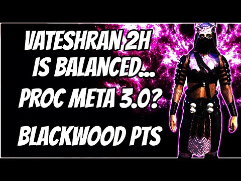 ESO - Vateshran 2h Damage Almost 20k | Proc Meta 3.0 | Blackwood PTS