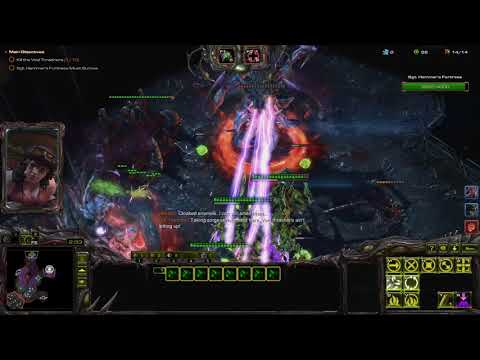 Starcraft Co-op - Void Thrashing Speedrun in 4:56 (Abathur P2 + Dehaka P1, Brutal)